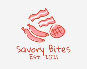 Sausage - Pork Bacon Sausage logo design