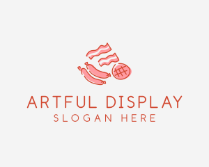 Pork Bacon Sausage Deli logo design