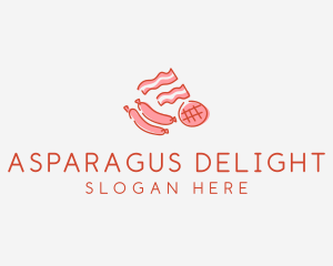 Pork Bacon Sausage Deli logo design