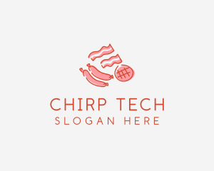 Pork Bacon Sausage Deli logo design