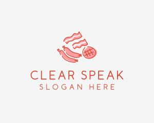 Pork Bacon Sausage Deli logo design