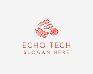 Pork Bacon Sausage Deli logo design