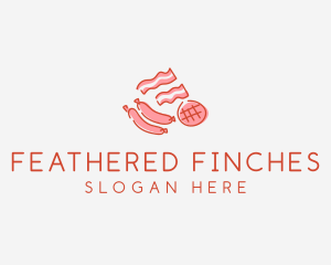 Pork Bacon Sausage Deli logo design