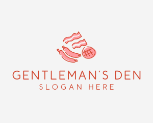 Pork Bacon Sausage Deli logo design