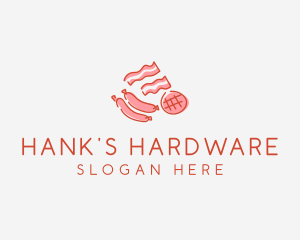 Pork Bacon Sausage Deli logo design