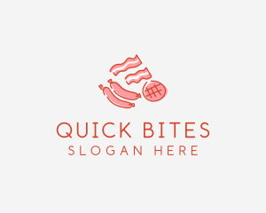 Pork Bacon Sausage Deli logo design