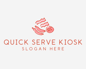 Pork Bacon Sausage Deli logo design