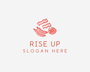 Pork Bacon Sausage Deli logo design