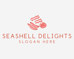 Pork Bacon Sausage Deli logo design