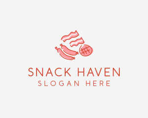 Pork Bacon Sausage Deli logo design