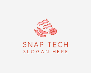 Pork Bacon Sausage Deli logo design