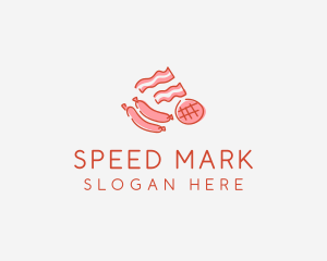 Pork Bacon Sausage Deli logo design