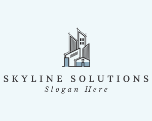 Highrise - Architecture Condominium House logo design