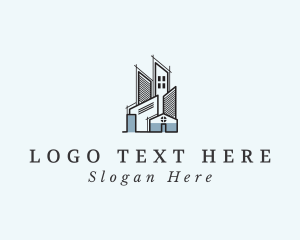 Construction - Architecture Condominium House logo design