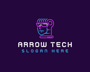 Neon VR Tech logo design