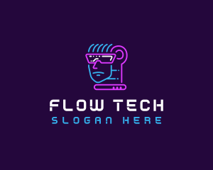 Neon VR Tech logo design