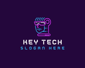 Neon VR Tech logo design