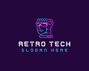 Neon VR Tech logo design