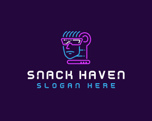 Neon VR Tech logo design