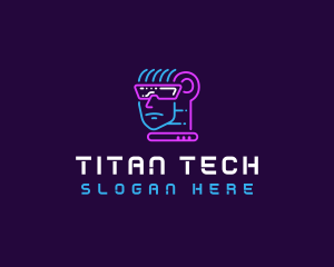 Neon VR Tech logo design