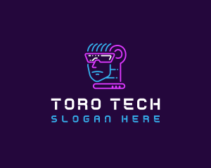 Neon VR Tech logo design