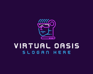 Neon VR Tech logo design