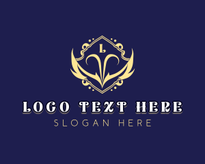 Luxury - Elegant Shield Wings logo design