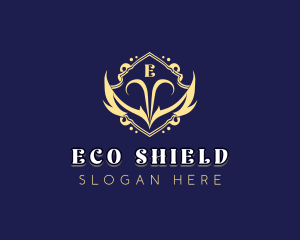 Elegant Shield Wings logo design