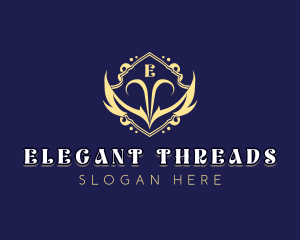 Elegant Shield Wings logo design