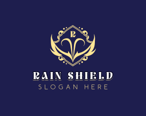 Elegant Shield Wings logo design