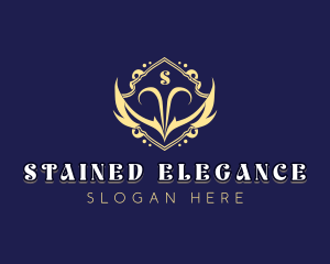 Elegant Shield Wings logo design