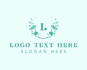 Paint - Stylish Natural Leaf Crest logo design