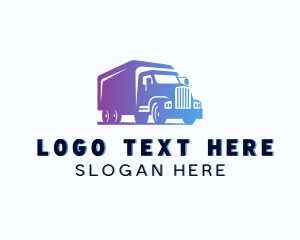 Cement Truck - Transportation Truck Delivery logo design