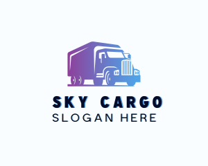 Transportation Truck Delivery logo design