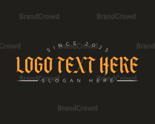 Gothic Streetwear Business Logo