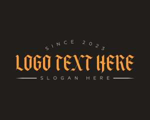 Vintage - Gothic Streetwear Business logo design