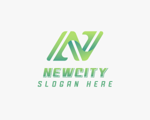 Creative Digital Letter N logo design