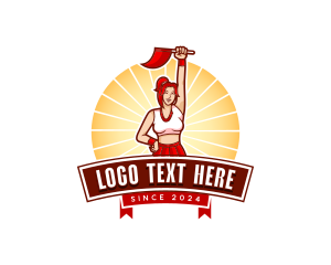 Cheer - Woman Cheerleading Cheer logo design