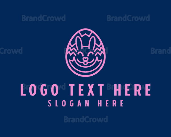 Easter Egg Bunny Logo