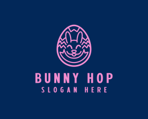 Easter Egg Bunny  logo design