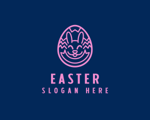 Easter Egg Bunny  logo design