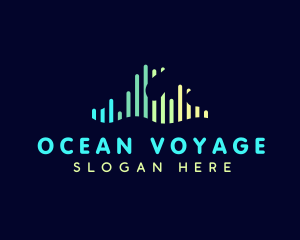 Ocean Sound Wave logo design