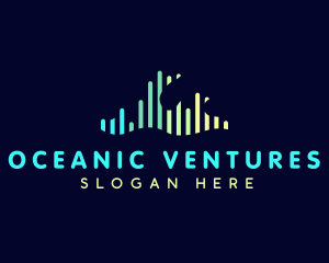 Ocean Sound Wave logo design