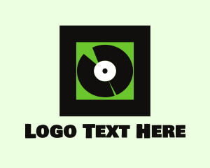 Music Production - Music Vinyl Record logo design