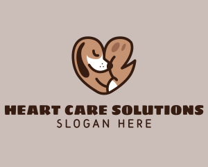 Heart Dog Pet logo design