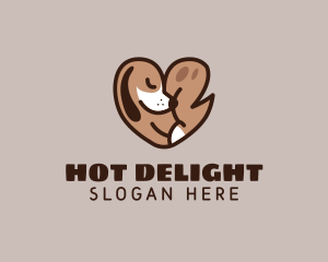 Heart Dog Pet logo design