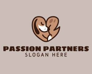 Heart Dog Pet logo design