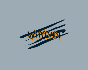Text - Scratch Paint Graffiti logo design