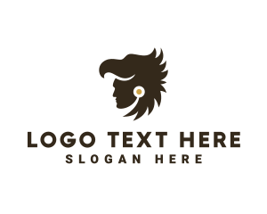Historian - Eagle Head Aztec Hunter logo design