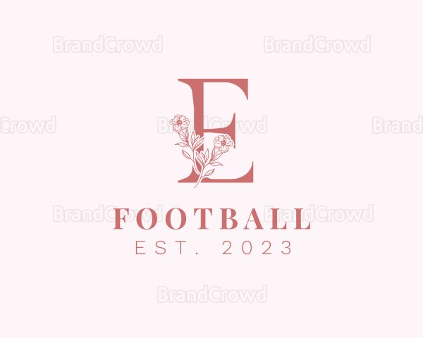 Flower Letter E Logo